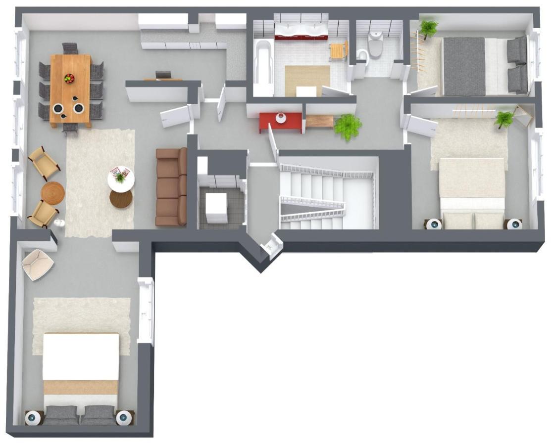 City Apartment 3 Bedroom, Kitchen, Wifi, Workspace, Coffee, Central Hasselt Dış mekan fotoğraf